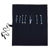 Roller knife case, black 10 position