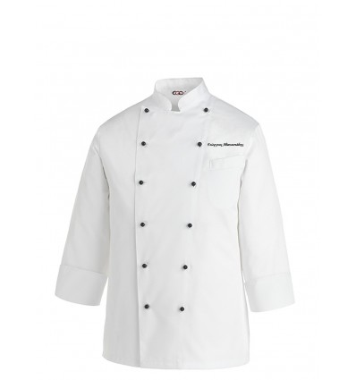Shirts chef's White Ego Chef TOP embroider your name