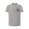 Polo Γκρι Κοντομάνικο με τύπωμα το Logo της σχολής CWC PRO
