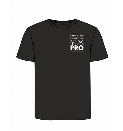 T-SHIRT ΜΑΥΡΟ UNISEX με τύπωμα το Logo της σχολής CWC PRO
