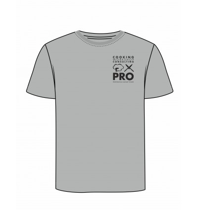 T-SHIRT ΓΚΡΙ UNISEX με τύπωμα το Logo της σχολής CWC PRO