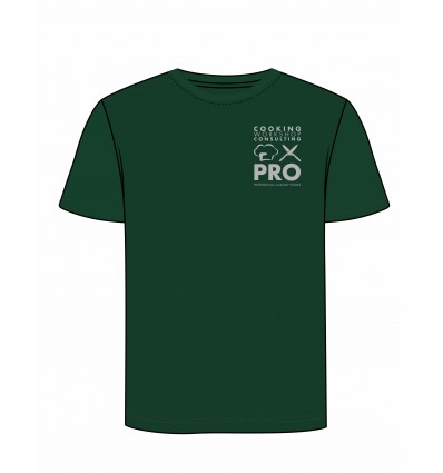T-SHIRT ΠΡΑΣΙΝΟ UNISEX με τύπωμα το Logo της σχολής CWC PRO