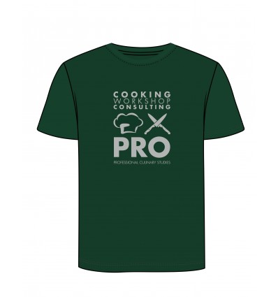 T-SHIRT ΠΡΑΣΙΝΟ UNISEX με τύπωμα το Logo της σχολής CWC PRO